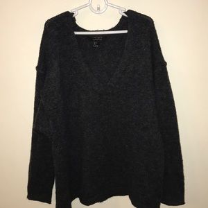 Gray oversized sweater